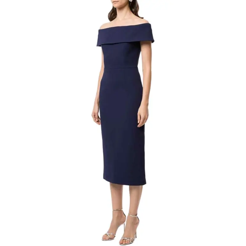 Rebecca Vallance Amore Off shoulder Midi Dress-1