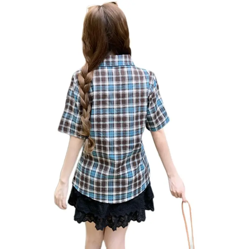 GOSO T Shirts Women's Plaid-2