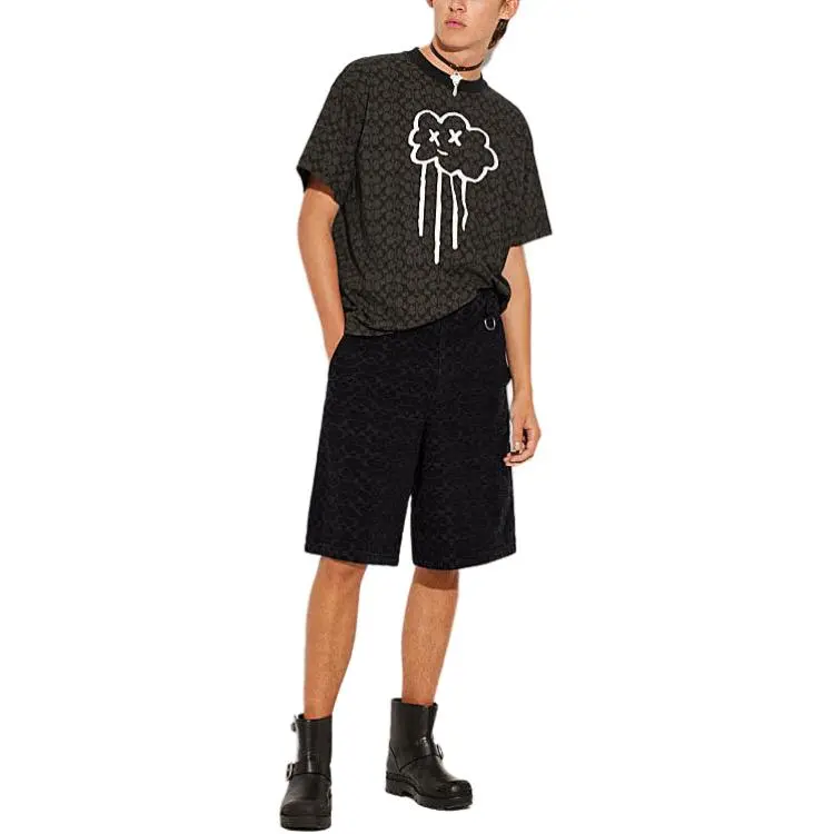 COACH FW22 Casual Shorts Men's Black-1