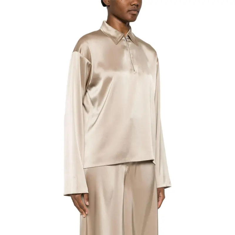 NANUSHKA Satin Polo Top-3