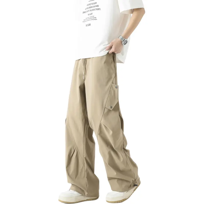 ARCANEFUNK Casual Pants Unisex Khaki-4