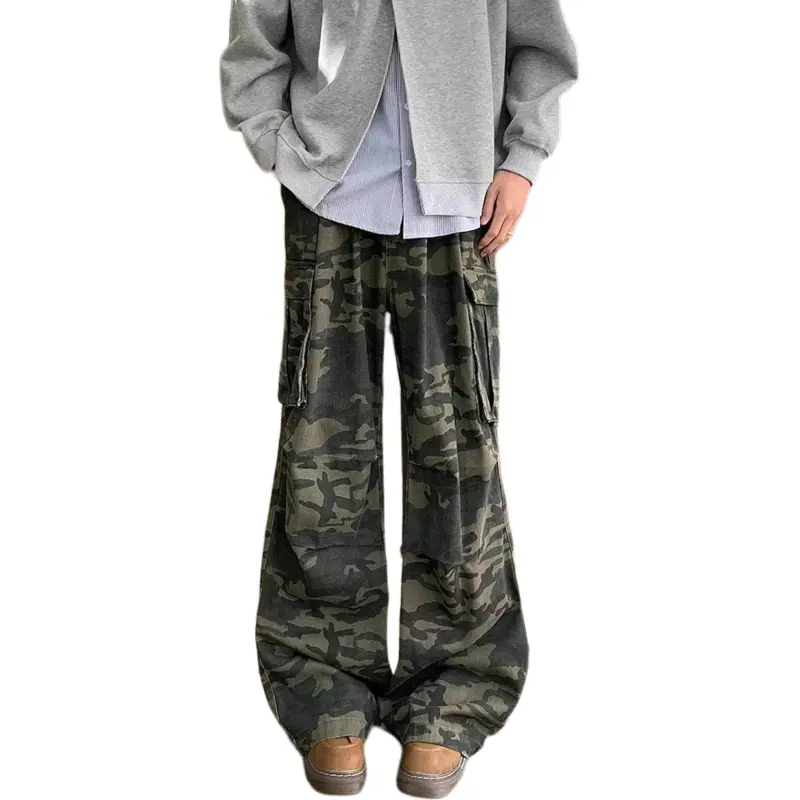 BOTH PLAY Cargo Pants Unisex Camouflage-1