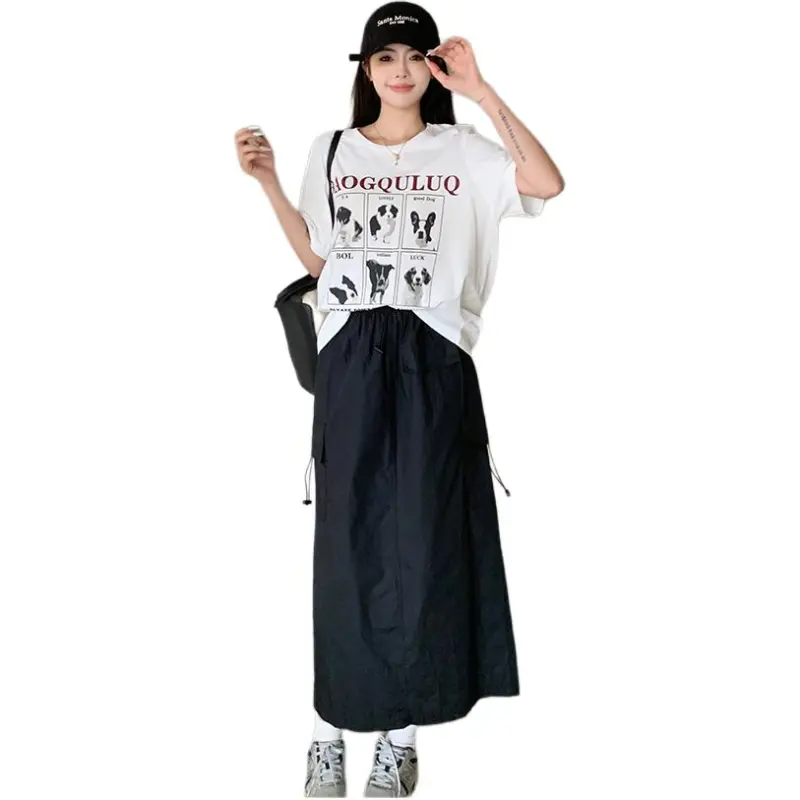 Mu Xiao Xin T Shirt Women's Pure White 6 Pack Puppy T Shirt-1