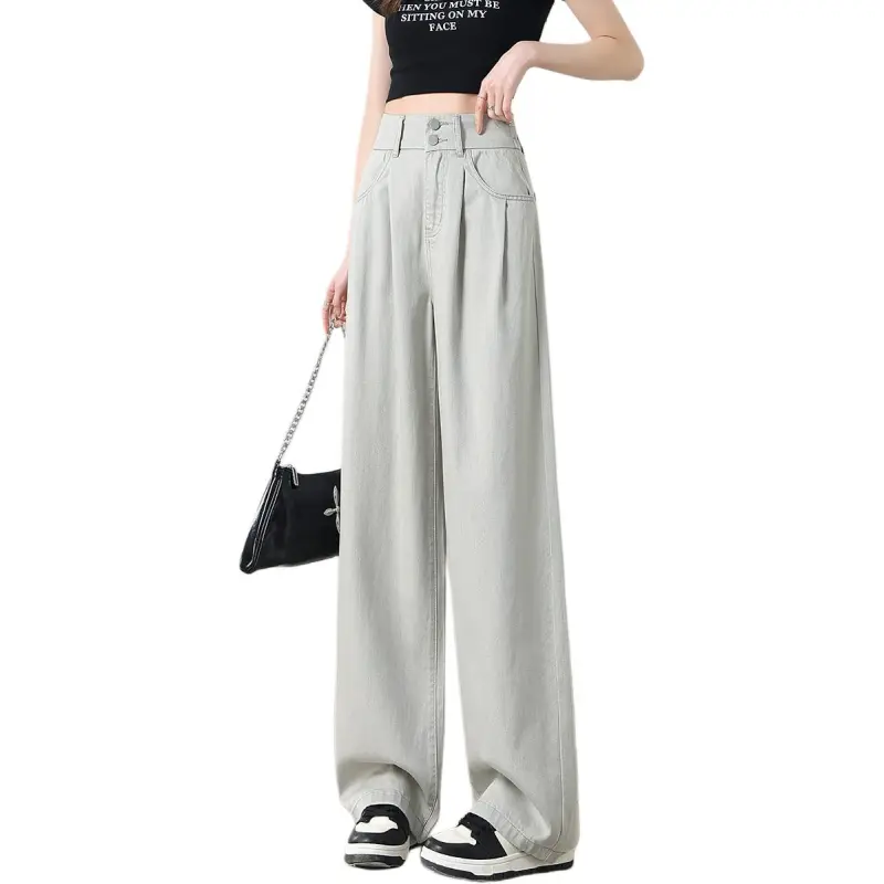 Weixi Jeans Women's Light Gray-5