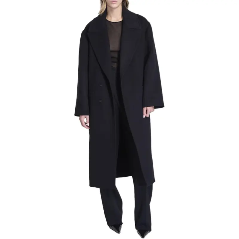 SAINT LAURENT Oversized Long Sleeved Coat-1