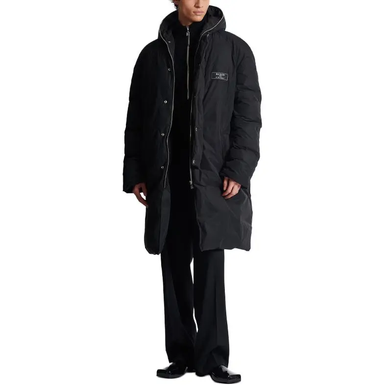 BALMAIN Long Down Jacket-1