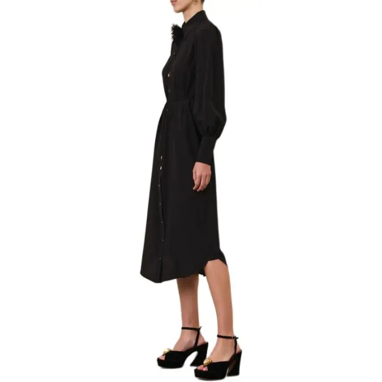 Zimmermann FW24 Long-Sleeved Dresses Women's Black-3