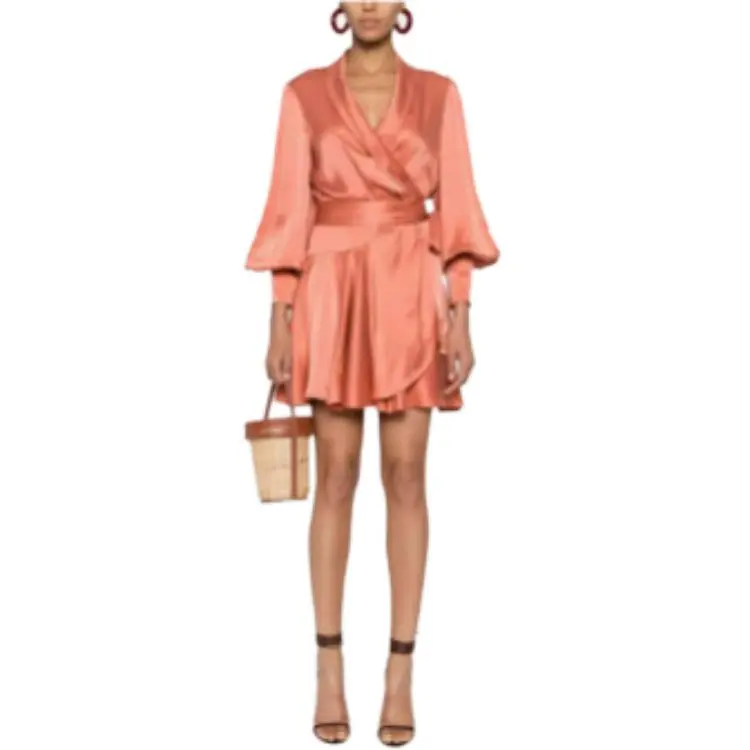 Zimmermann Silk Wrap Mini Dress-1