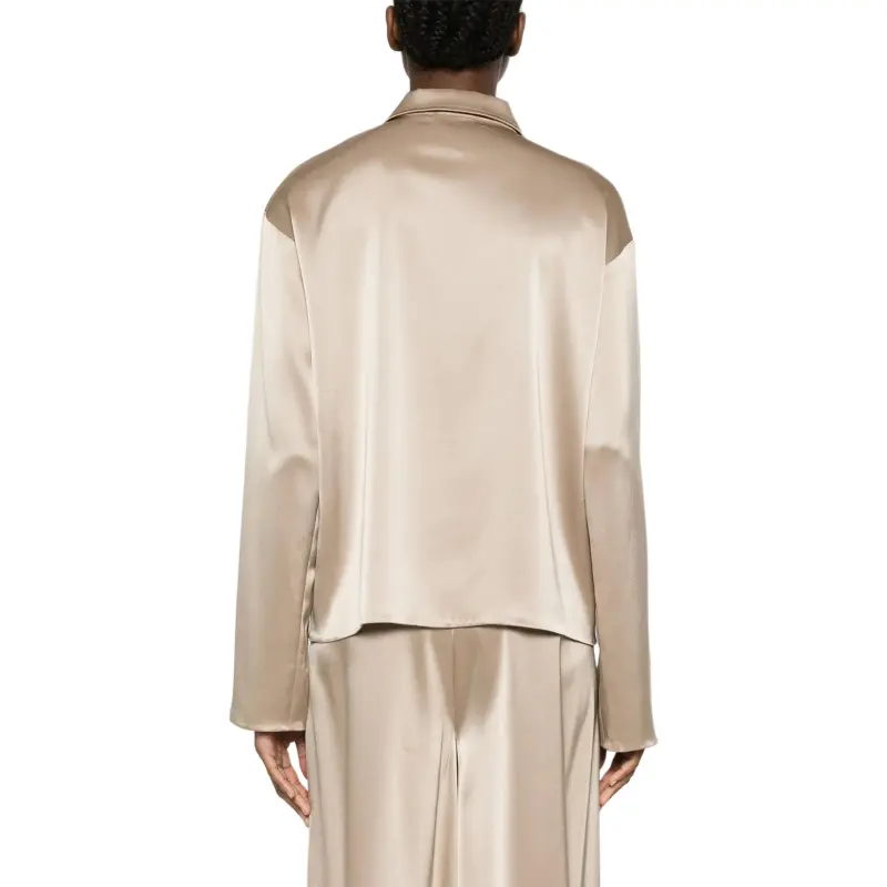 NANUSHKA Satin Polo Top-2