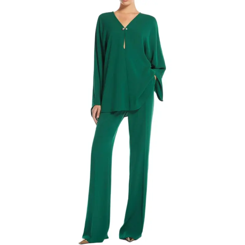 MaxMara Studio Casual Pants Women's Emerald Green-1