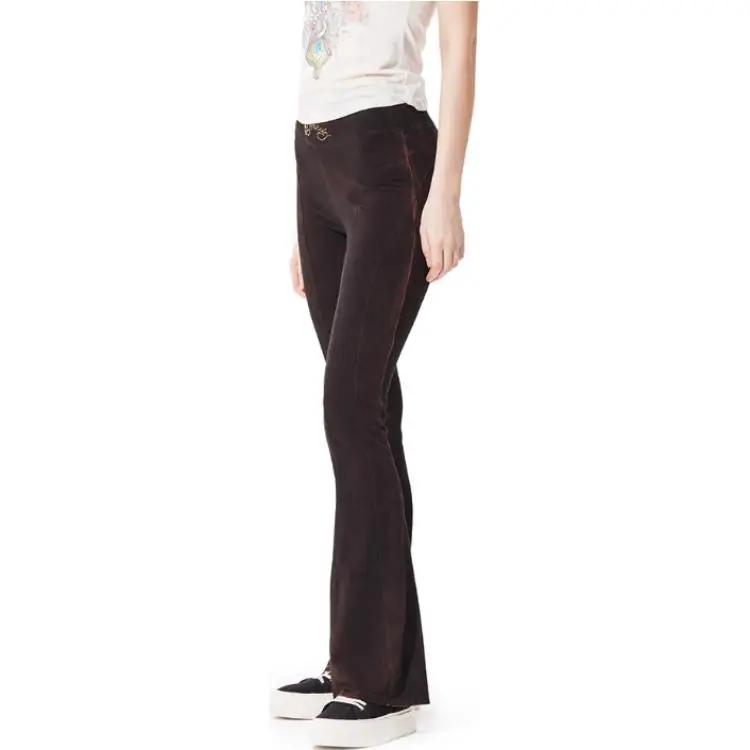 Ed Hardy FW24 Leggings Women's Ice Mocha Brown-6