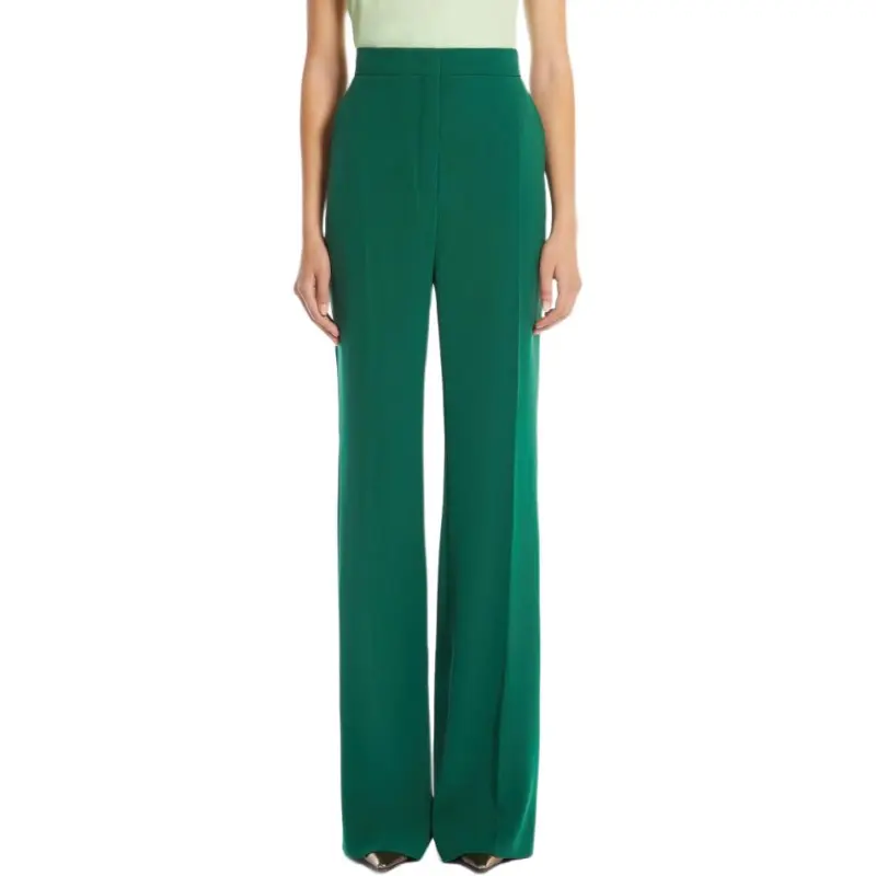 MaxMara Studio Casual Pants Women's Emerald Green-2