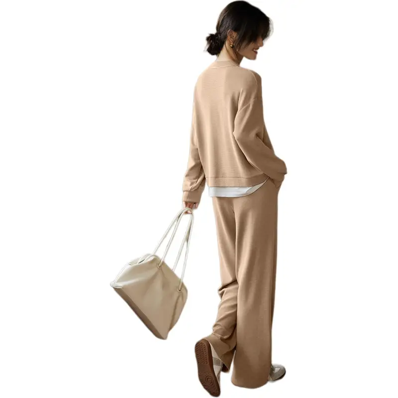 XWI Casual Suit Women's Beige Apricot-2