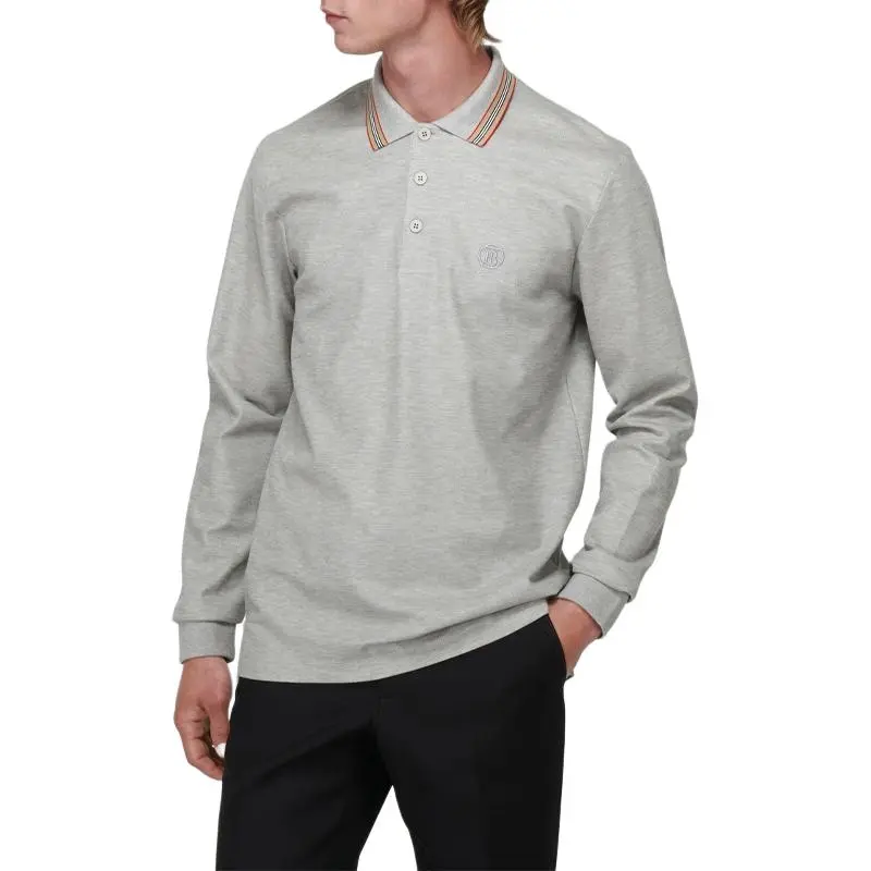 Burberry FW22 Polo Shirt Men's Gray-1