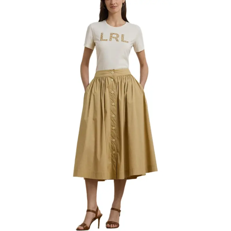 LAUREN RALPH LAUREN Regular T Shirt Women's Cream-1