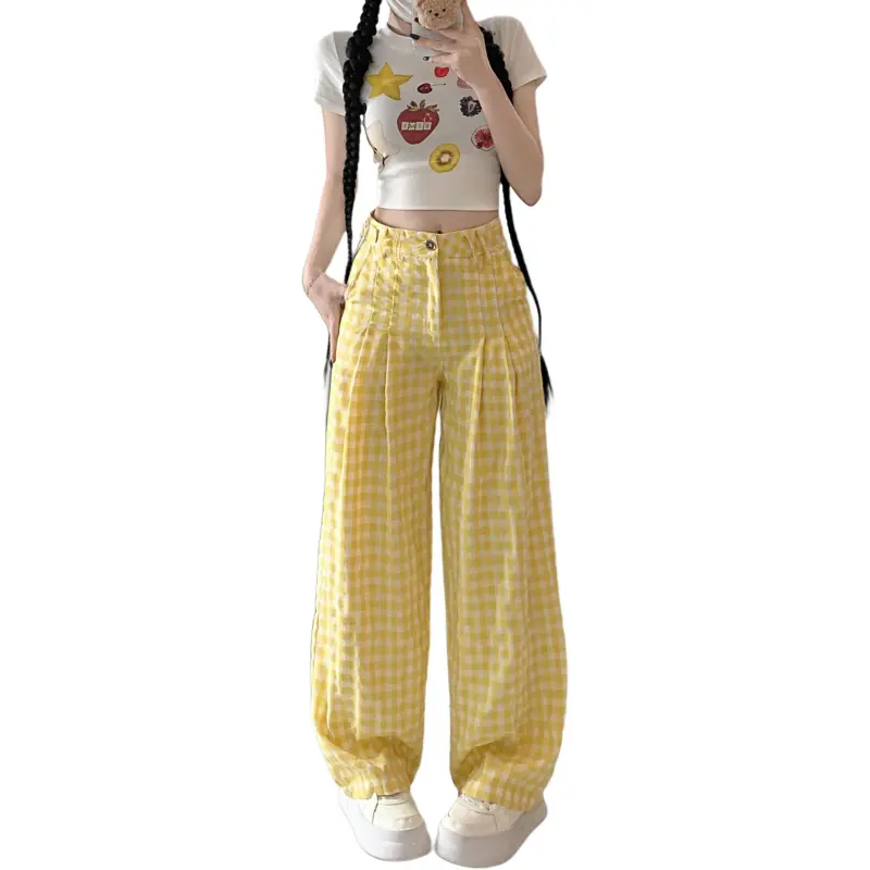 GOSO Casual Pants Women's Yellow-4