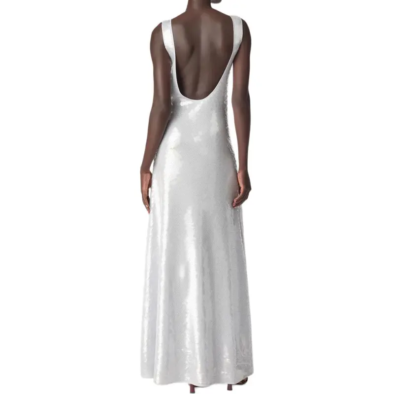Bottega Veneta SS25 Sleeveless Dress Women's Gray-1