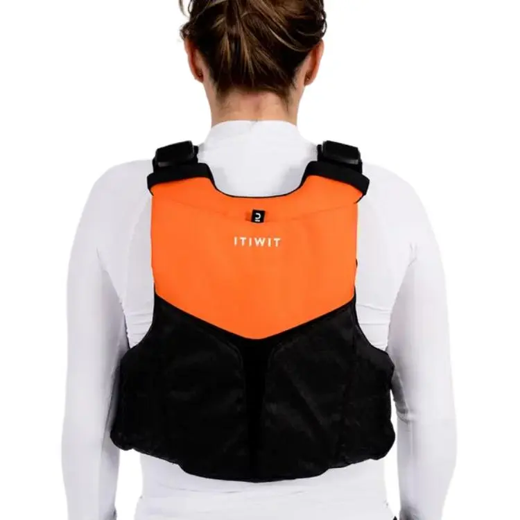 DECATHLON Tank Top Unisex Orange Red/Black-4