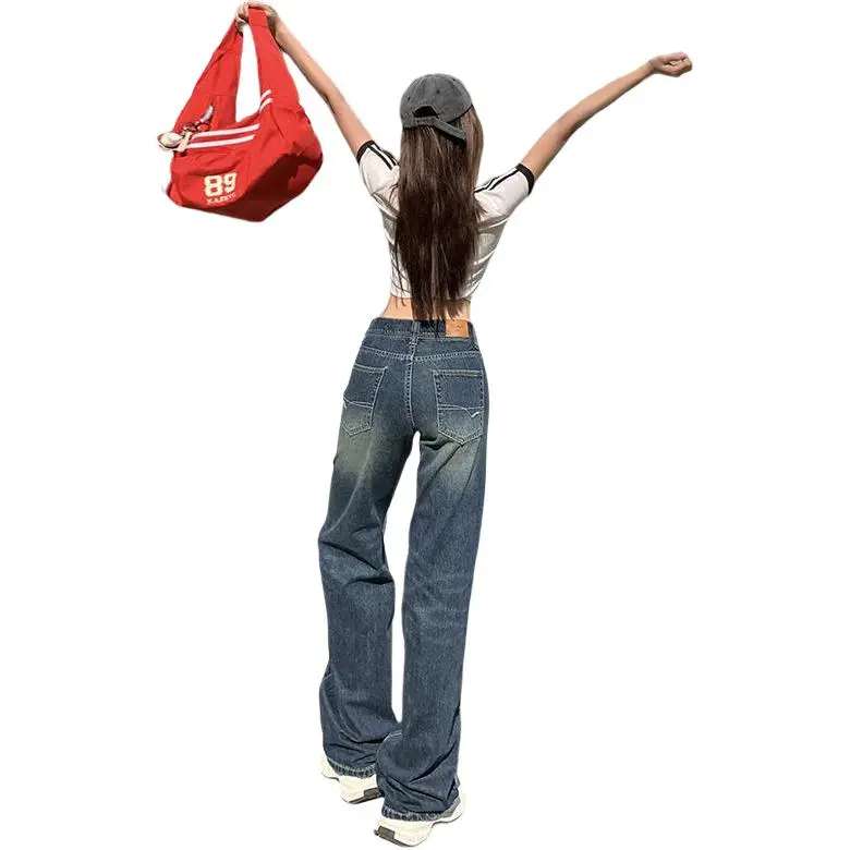 Kazakhstan Jeans Women's Vintage Blue-1