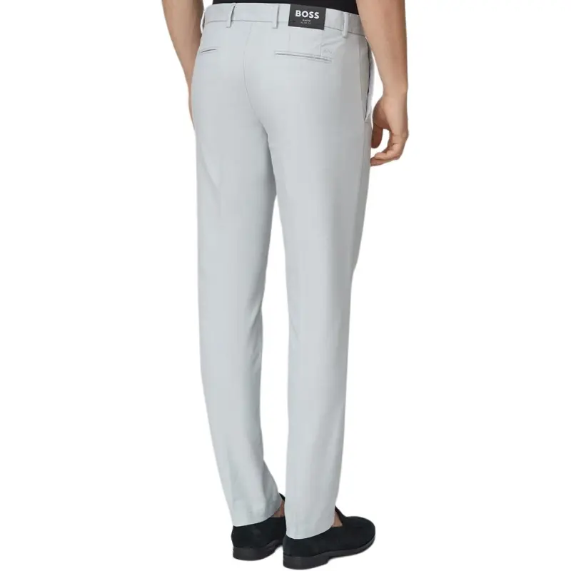 HUGO BOSS SS22 Casual Pants Men's Gray White-3