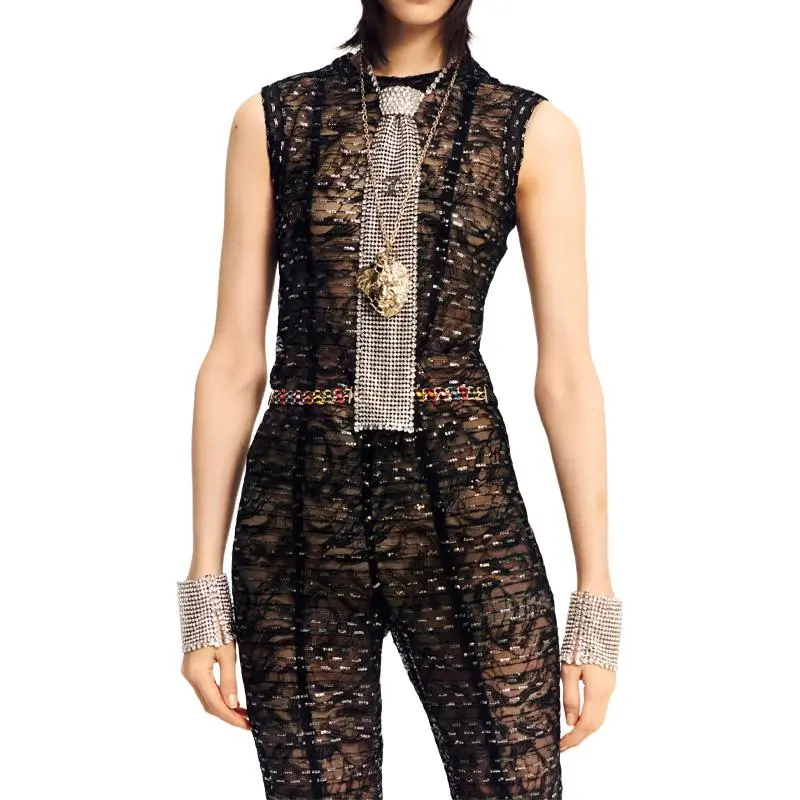 CHANEL Jumpsuits Women's Black-2