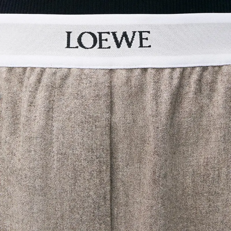 LOEWE Woll Trouser 'Beige'-4