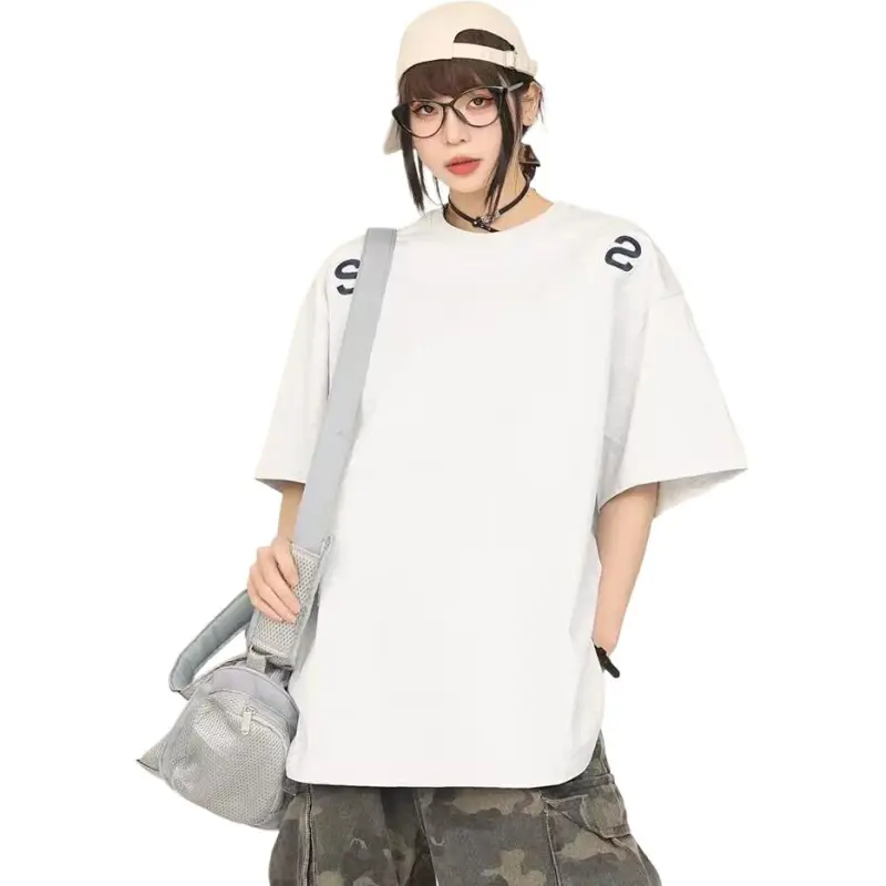 Trendy Versatile 100% Cotton American Independent Brand T Shirt Unisex-1