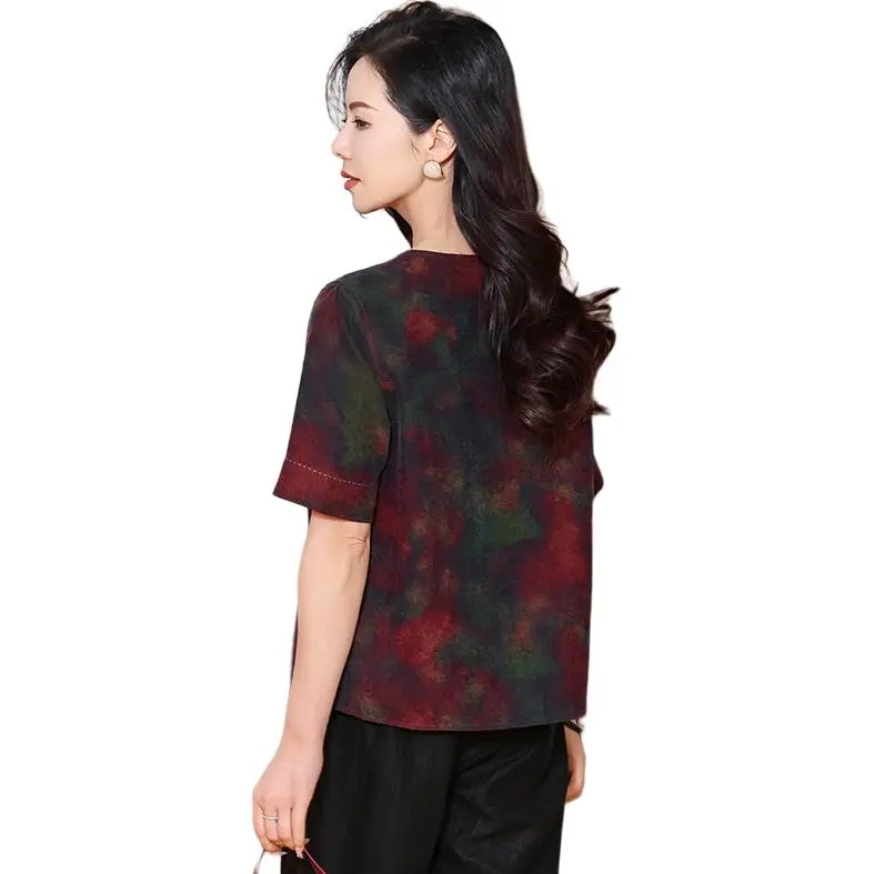 Yi Mengyuan Silk Shirt Women's Image Color-4