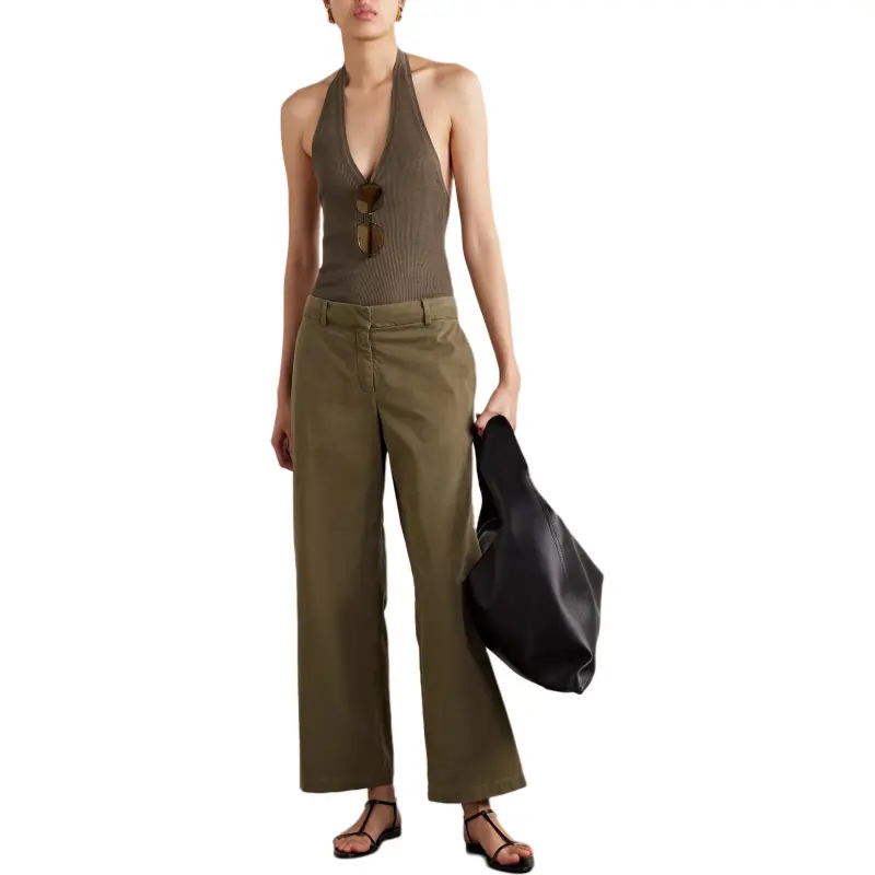 NILI LOTAN Casual Pants Women's Khaki Green-1