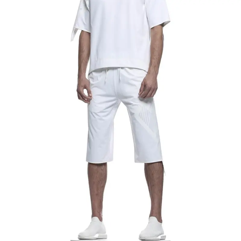 NORVINCY Casual Shorts Unisex White-2