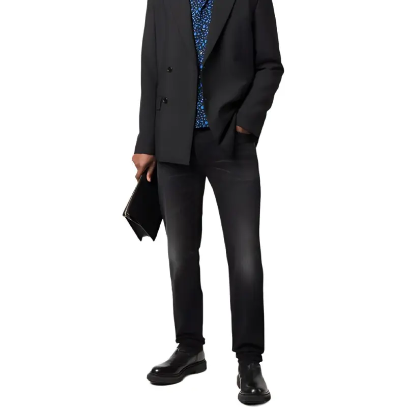 BALMAIN Embossed logo Slim fit Jeans-4