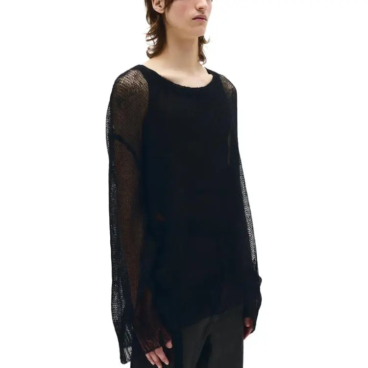 Ann Demeulemeester SS25 Sweater Unisex Black-1