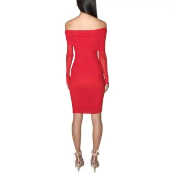 Mugler Off shoulder Mini Dress