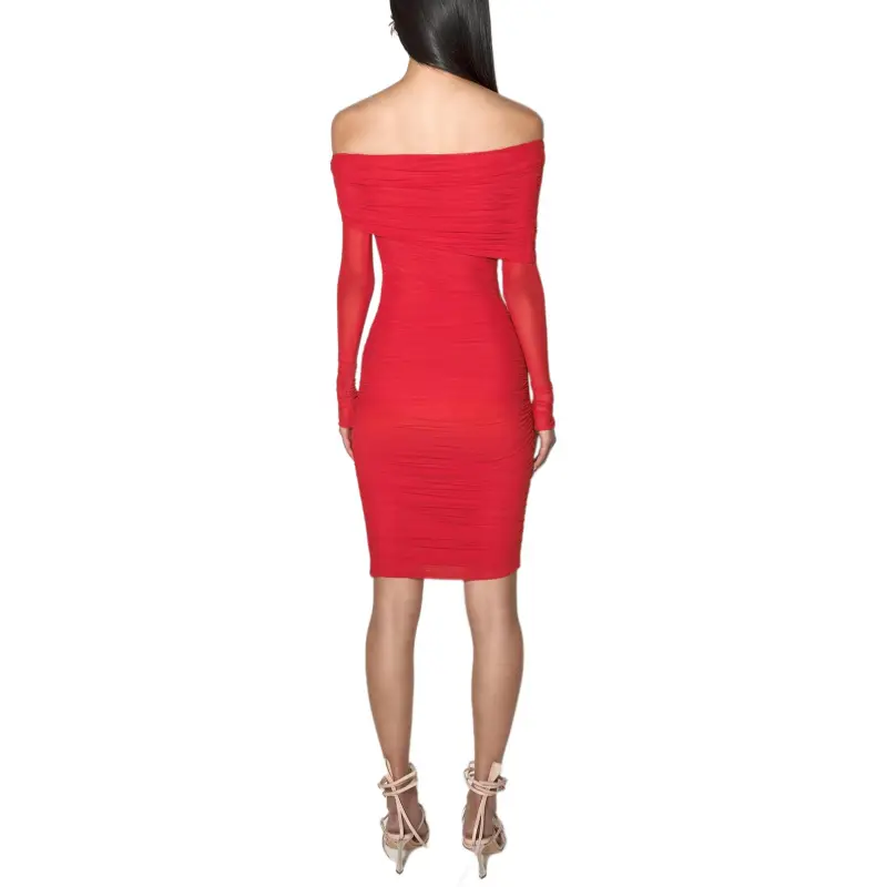 Mugler Off shoulder Mini Dress-1