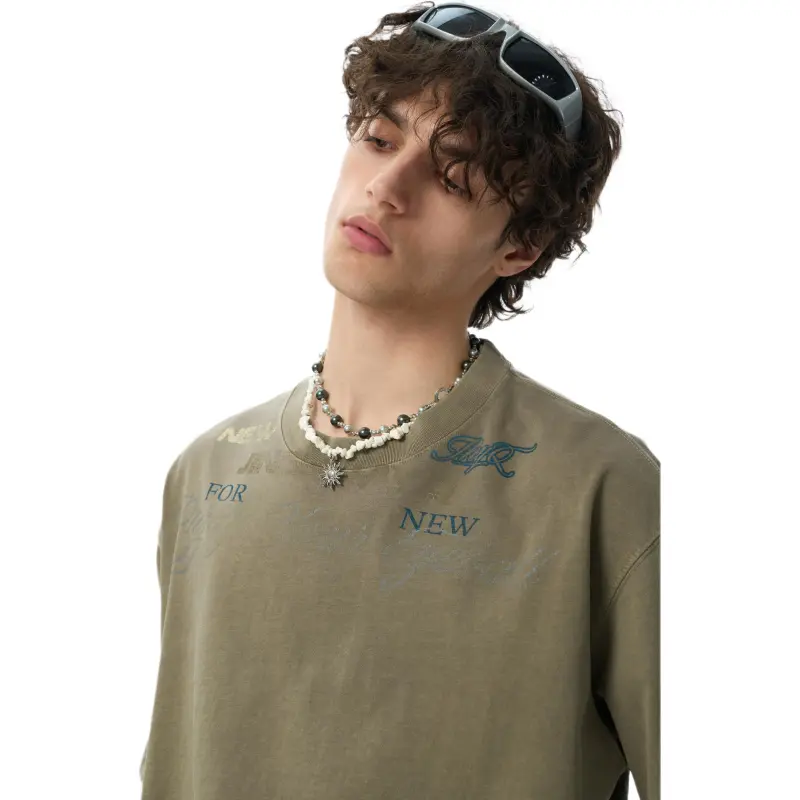 JHYQ T Shirts Unisex Army Green-2