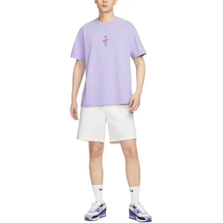 Nike T Shirts Men Purple-1