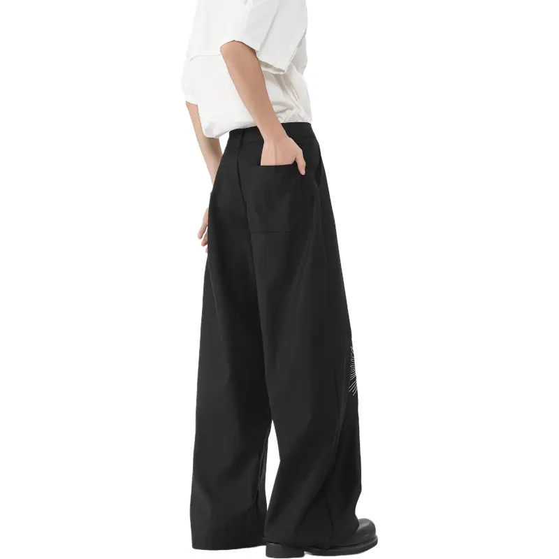 WARNING LIGHT Suit Trouser Unisex Black-3