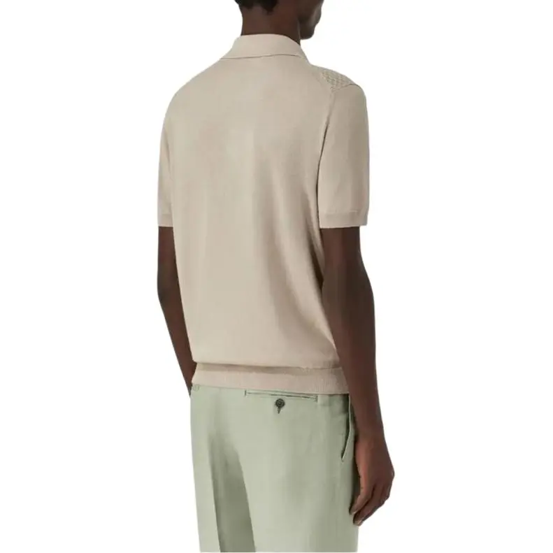 Canali Knitted Polo Shirt-2