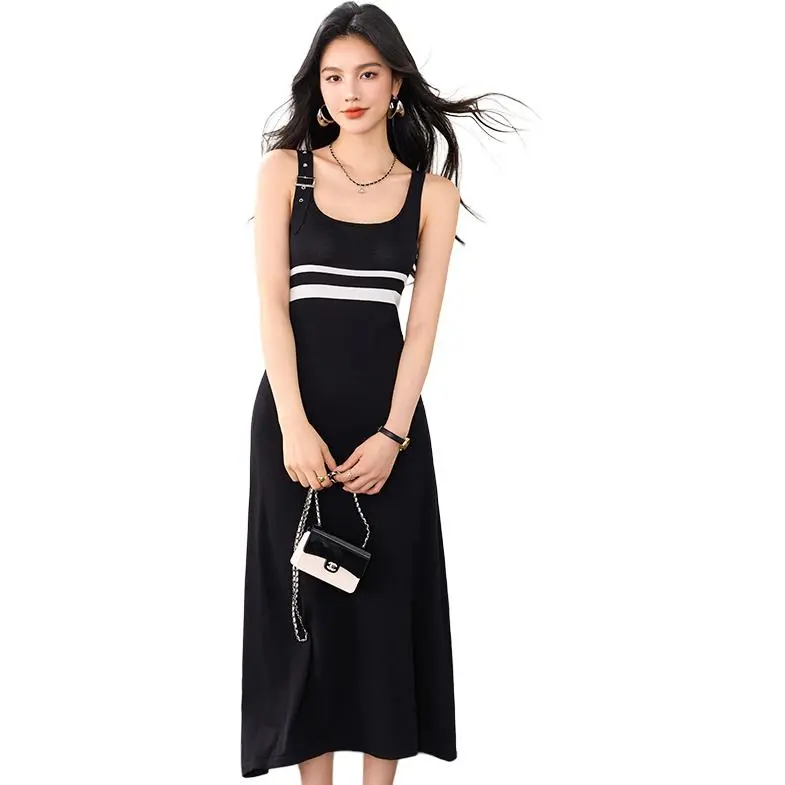 La Chapelle Slip Dress Women's Black-2