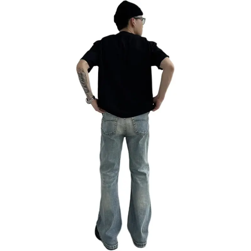 TESTUNG Jeans Men's Ice Blue Style-1