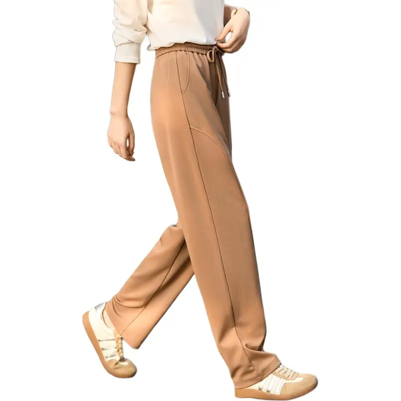 Mo Han Yi Mei Casual Pants Women's Coffee-5