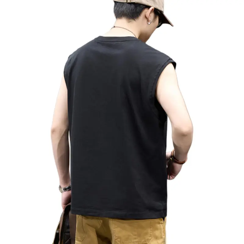 BUYDAUL Tank Tops Men Black-2