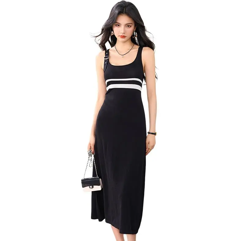 La Chapelle Slip Dress Women's Black-1