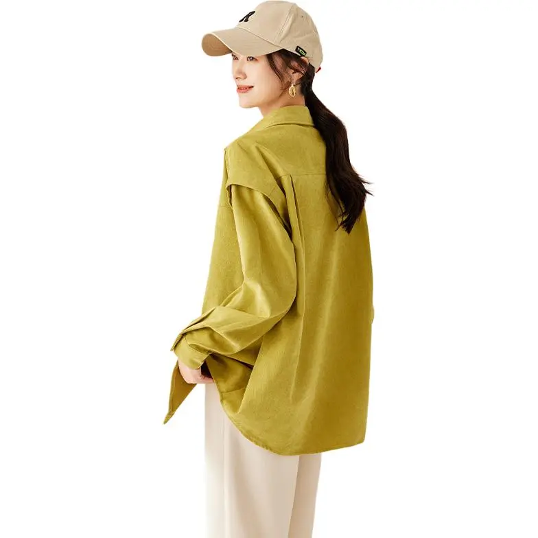 La Chapelle Shirt Women's Grass Yellow-1