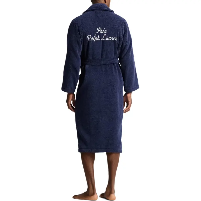 Polo Ralph Lauren Bath Robes Men's Nautical Marine Blue-2