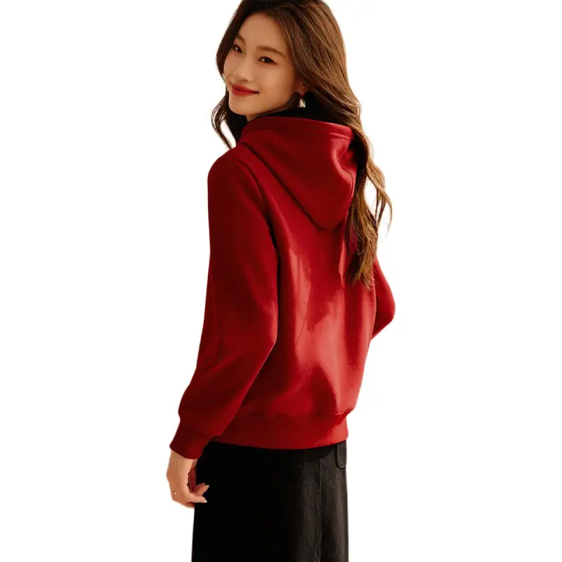Mo Han Yi Mei Sweatshirt Women's New Year Red-4