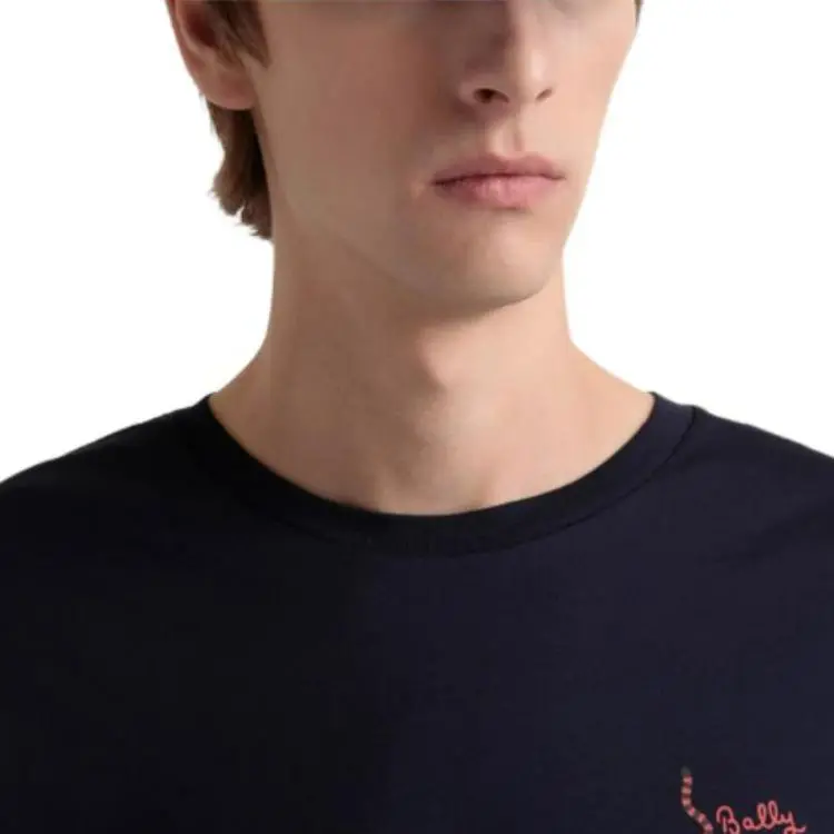 BALLY SS25 T Shirt Men's Dark Blue-6