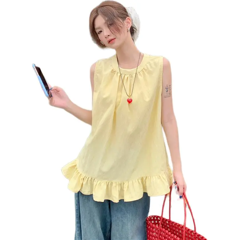 Mu Xiao Xin T Shirts Women's Yellow-3