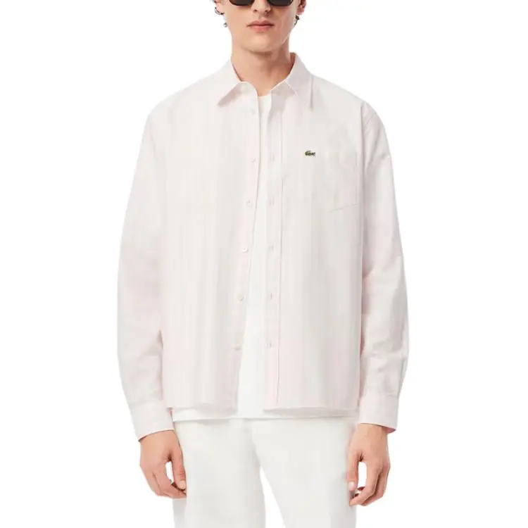 LACOSTE Striped Oxford Shirt-1