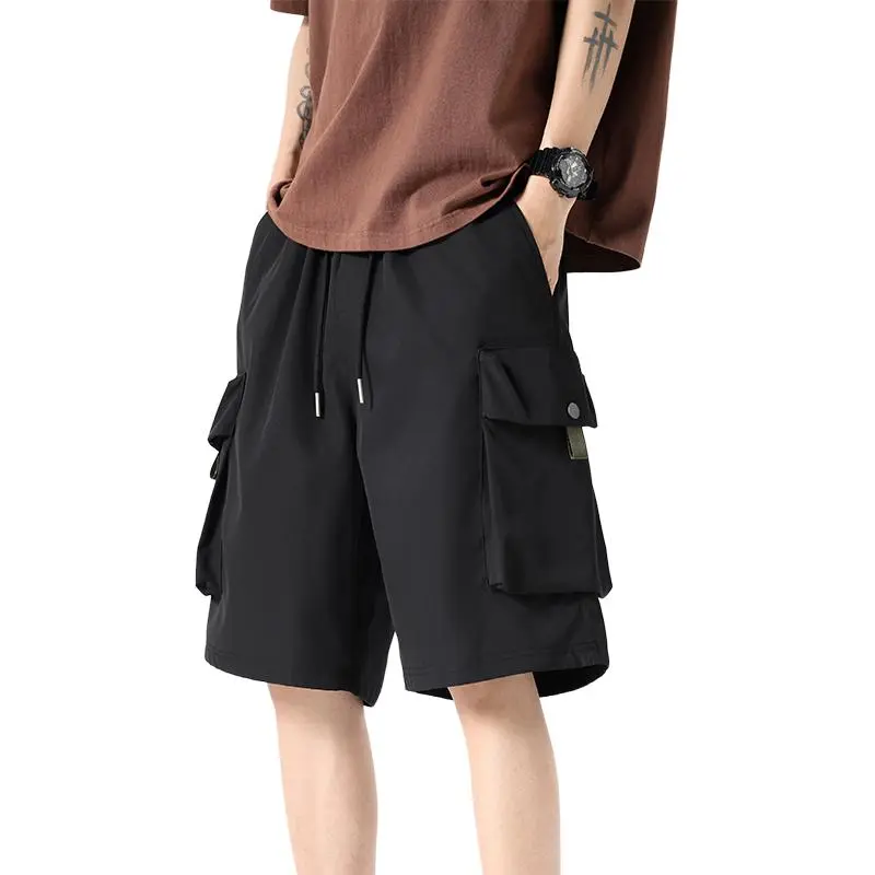 Genderless Trendy Brand 'Casual And Cool' Five Button Cargo Shorts Unisex-18